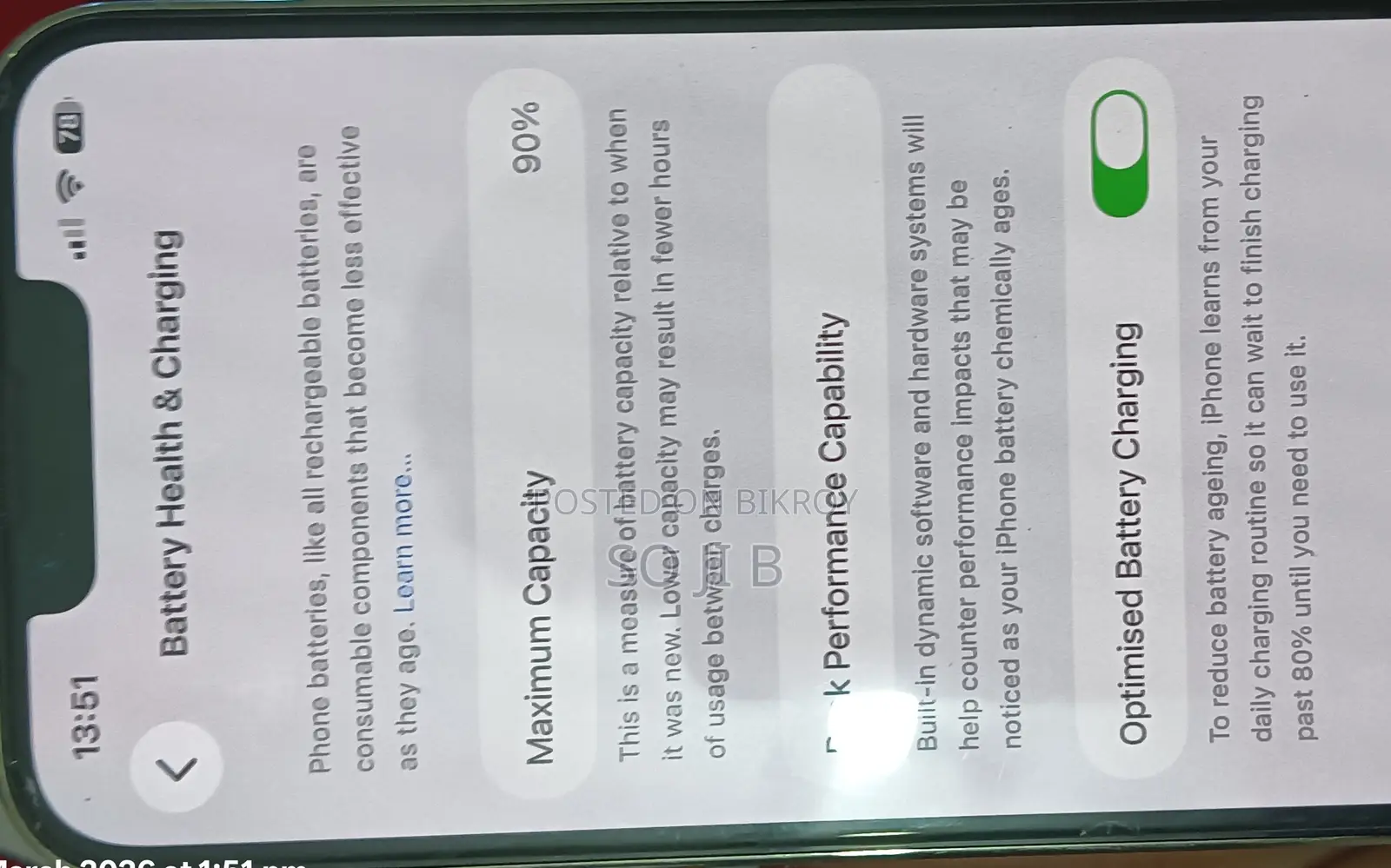 Apple iPhone 13 Pro full freah (Used)