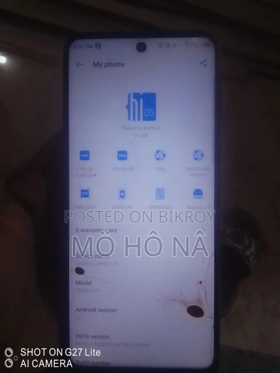 Tecno Camon 17P (Used)