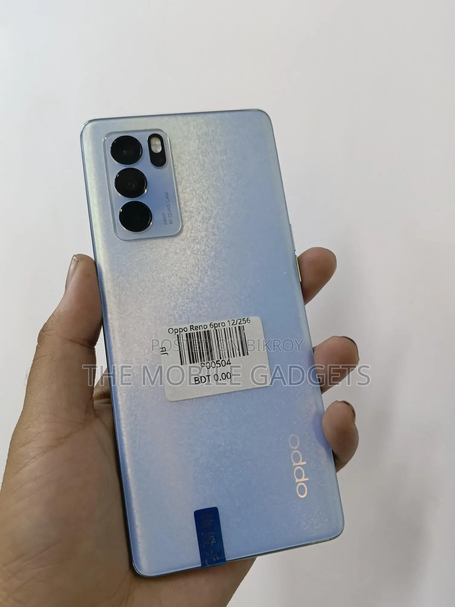 ওপ্পো রেনো ৬ প্রো ১২/২৫৬জিবি (ব্যবহৃত)