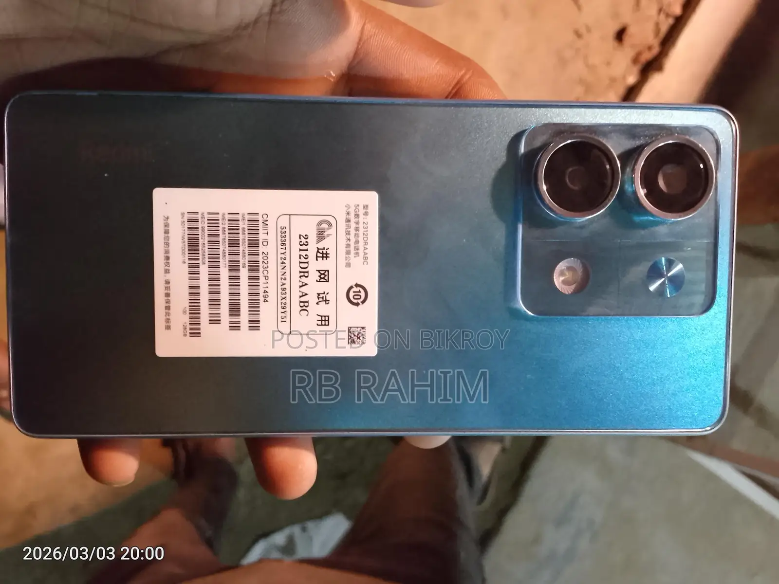 Xiaomi Redmi Note 13 . (Used)