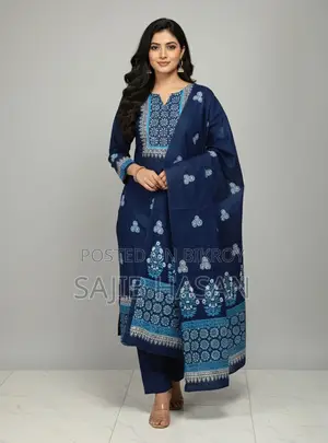 New Collection Arrived: Block Print Three Piece