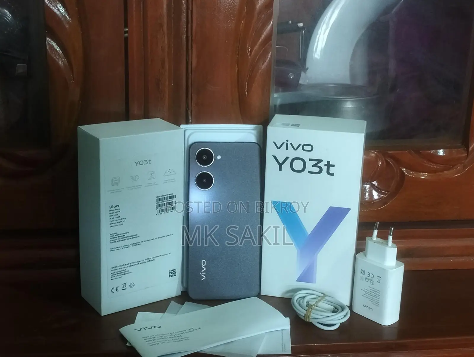 Vivo Y03t 4+4= 8/128 Box (Used)
