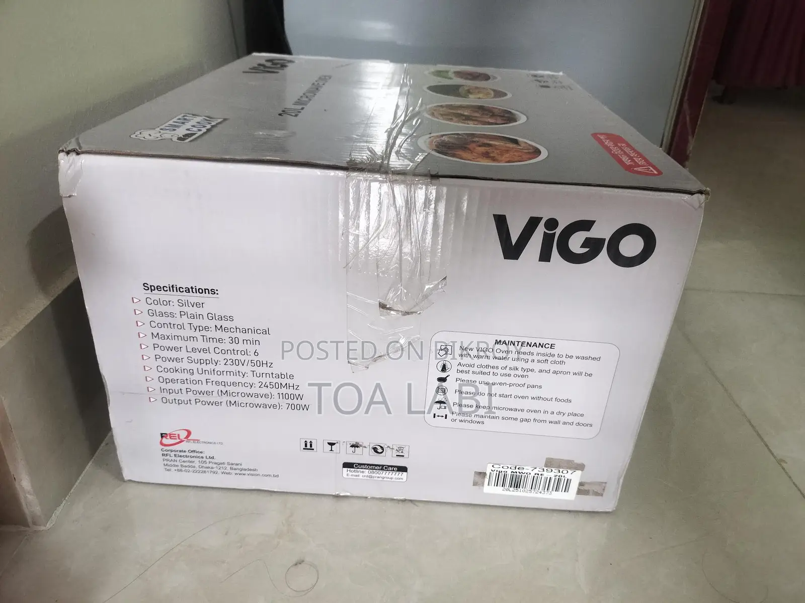 New Vigo Microwave Oven Fully Sealed