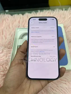 Apple iPhone 16 BH: 100%, Cc:64 only (Used)