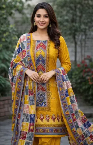 Lahuri Rigging Unstitched 3 Piece Dress