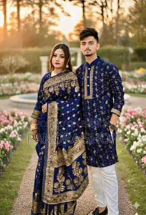 Sharee Panjabi Couple Dress with Blouse Piece