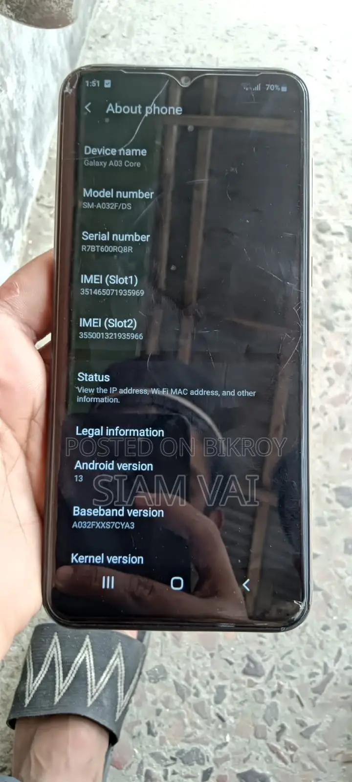 Samsung Galaxy A03 Core (Used)