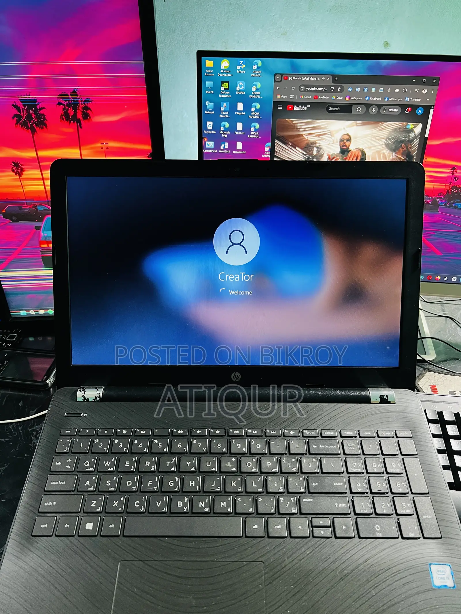 ল্যাপটপ HP 15 8GB Intel Core I3 HDD 512GB