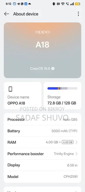 OPPO A18 (Used)
