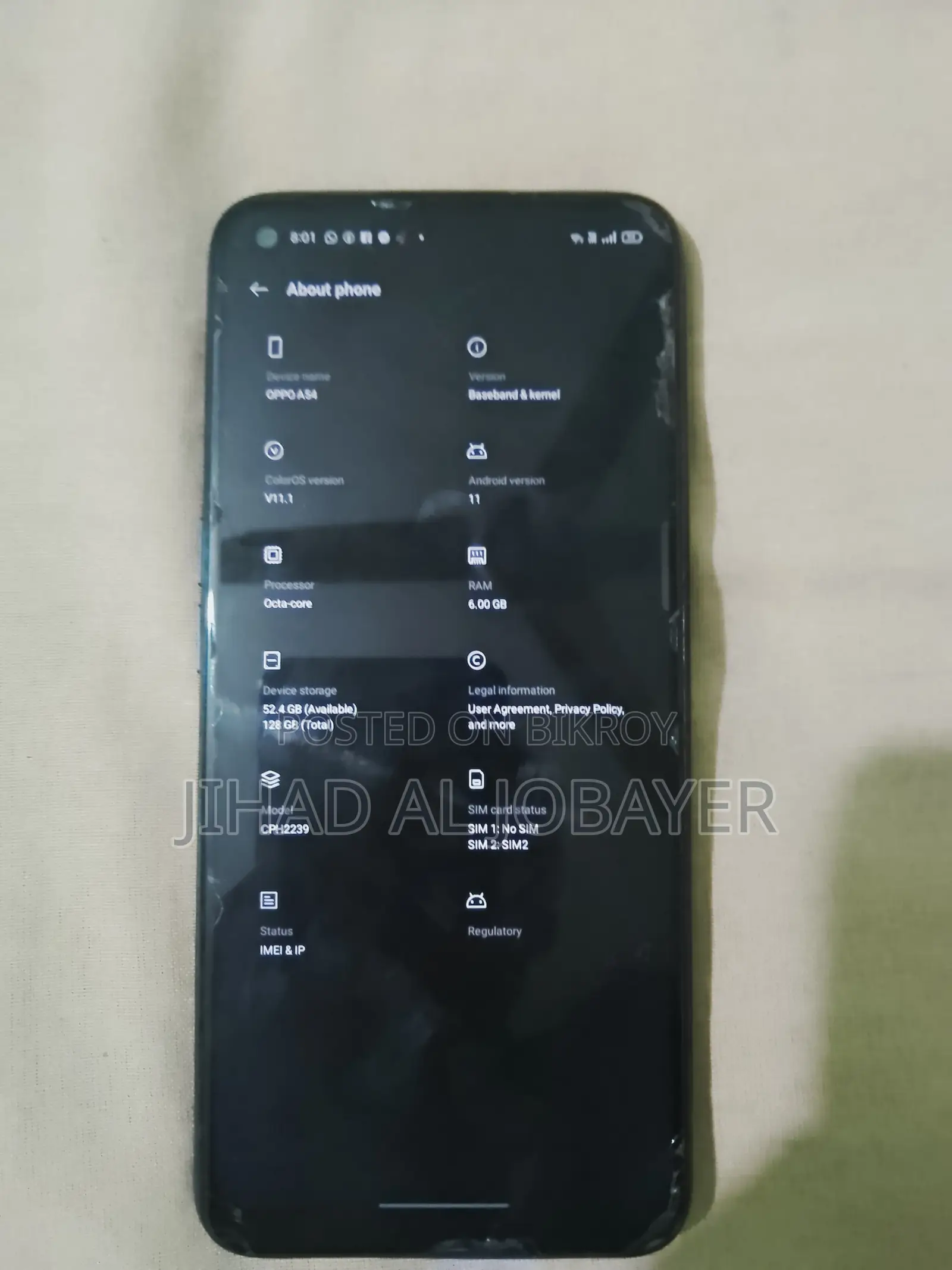 OPPO A54 ` (Used)