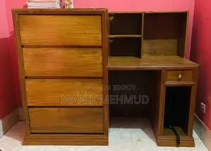 Wooden Wardrobe Computer Table