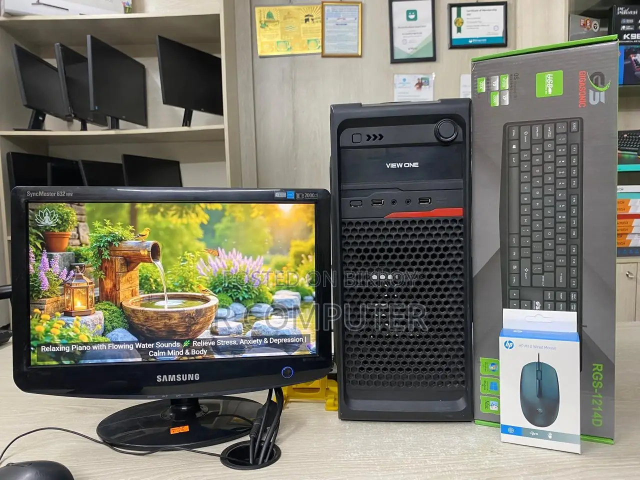 Desktop Computer Intel Core i3 (3rd Gen)_HDD 500GB & RAM 8GB_16" Monitor