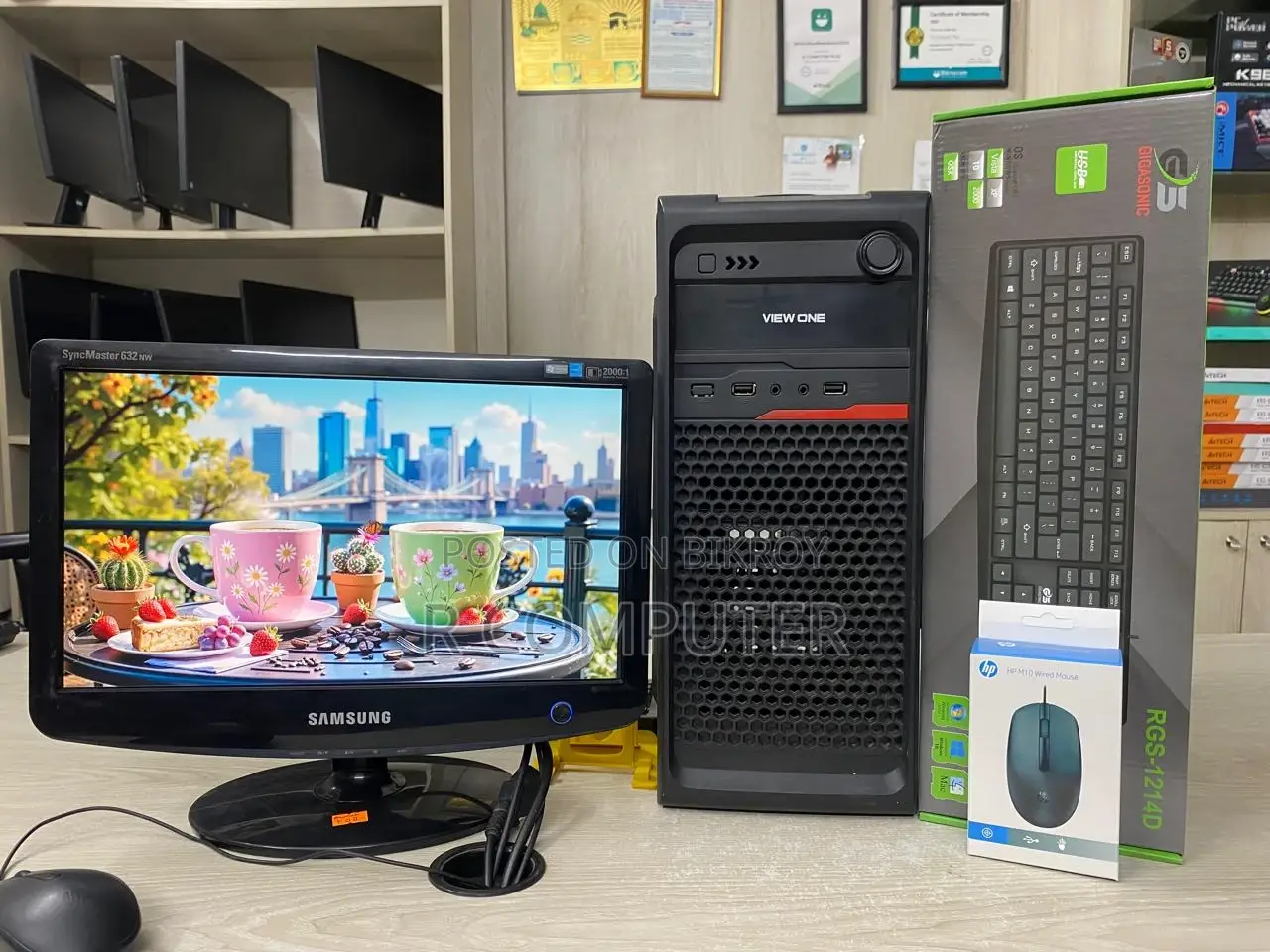 Desktop Computer Intel Core i3 (3rd Gen)_HDD 500GB & RAM 8GB_16" Monitor