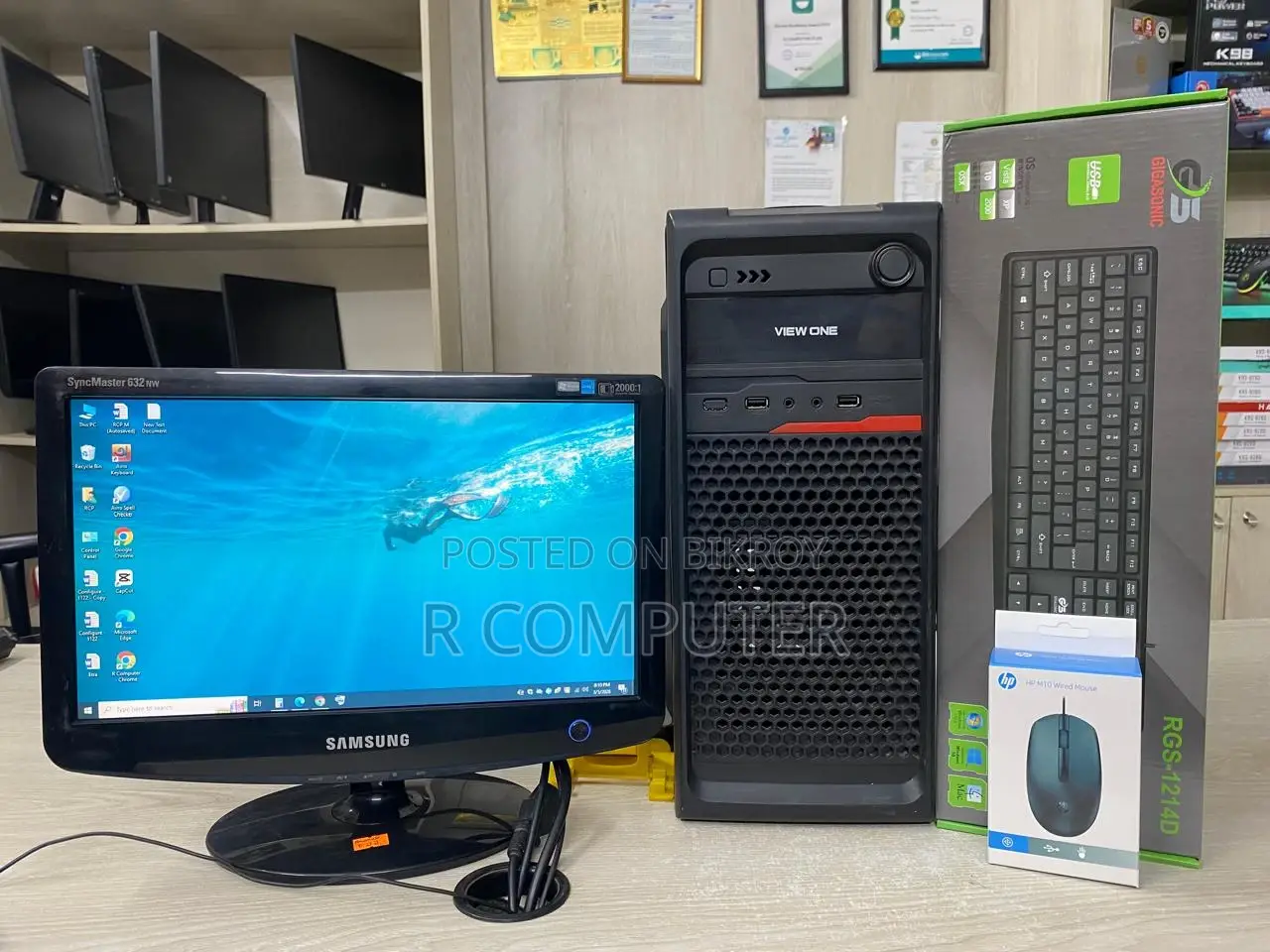 Desktop Computer Intel Core i3 (3rd Gen)_HDD 500GB & RAM 8GB_16" Monitor