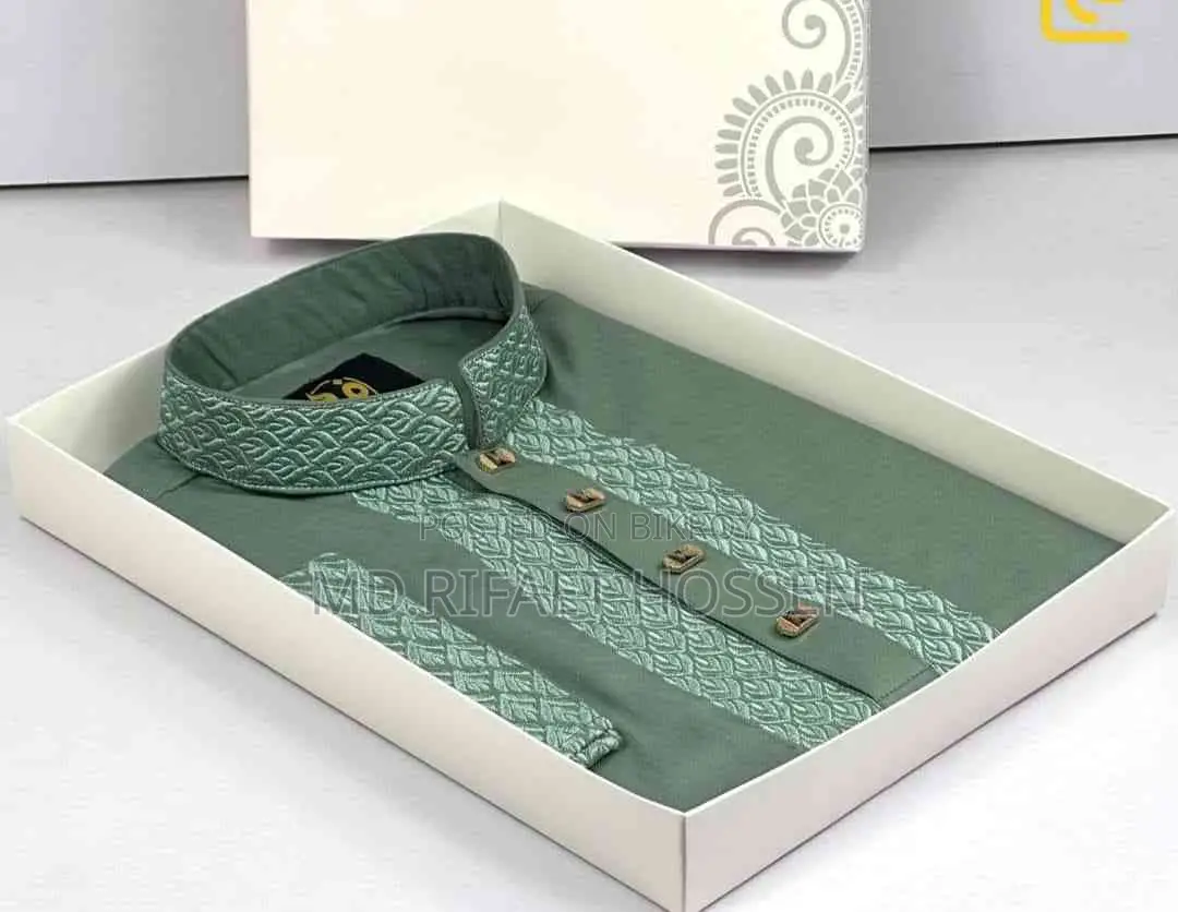 Price Drop: Premium Quality Printed Cotton Panjabi
