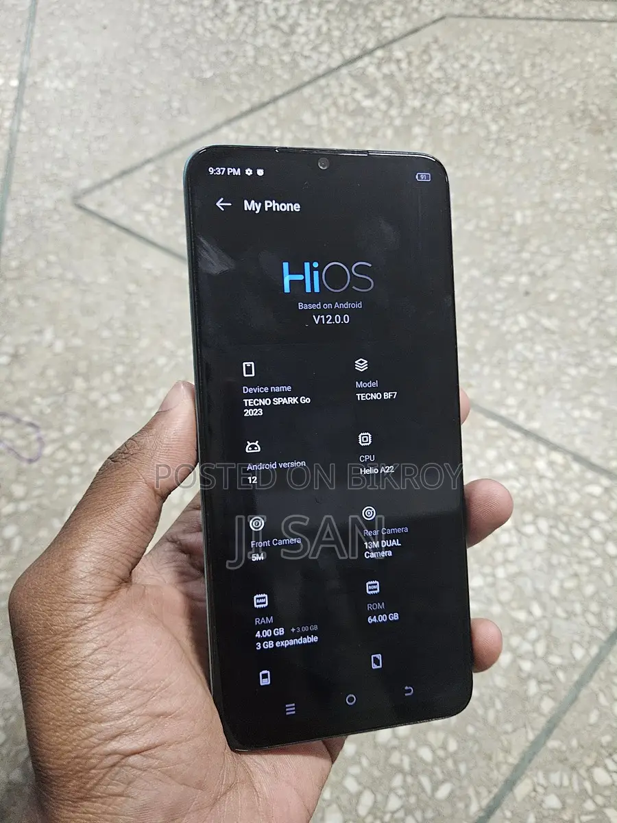 Tecno Spark Go 4/64 (Used)