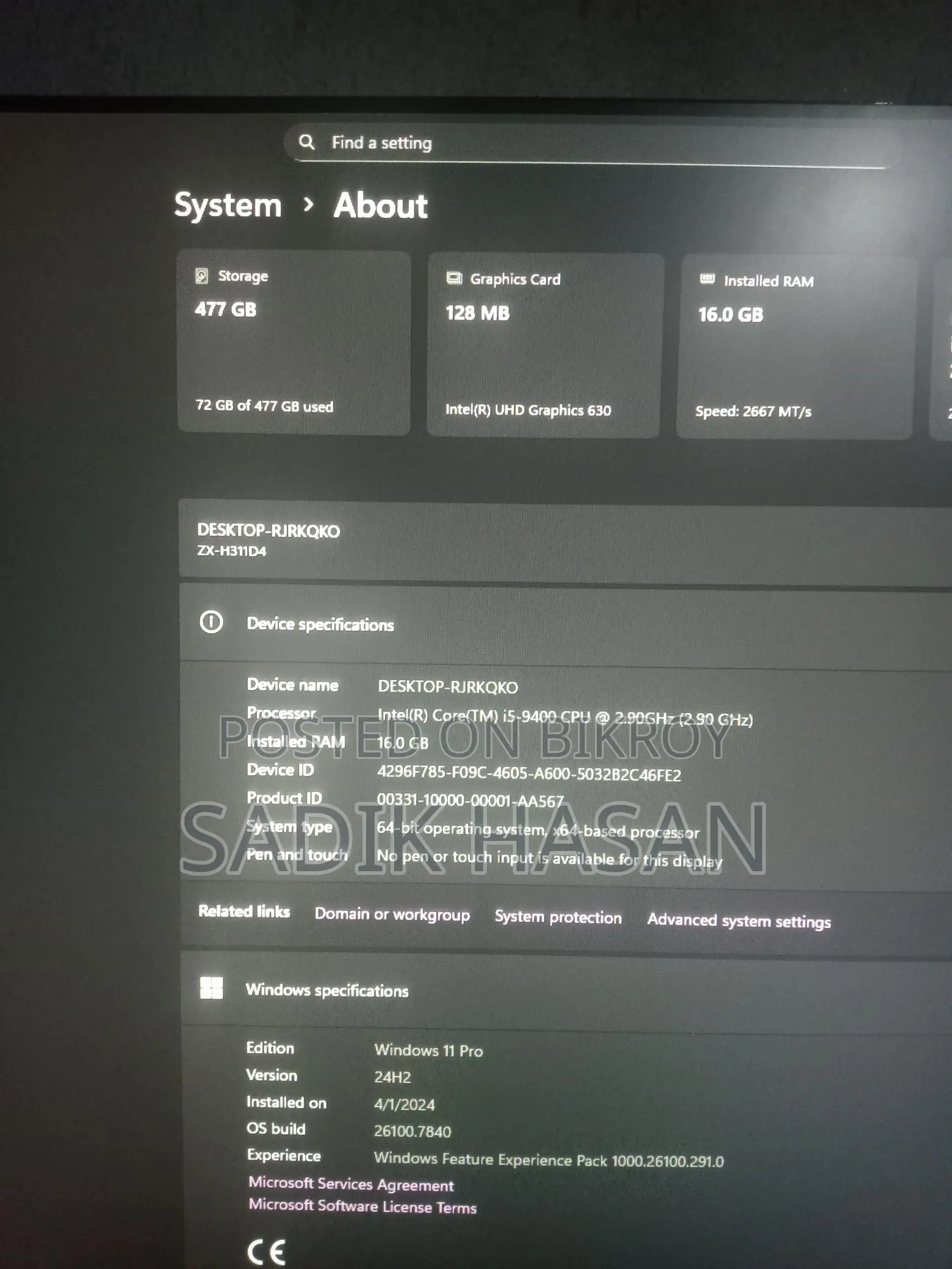 Desktop for Sale