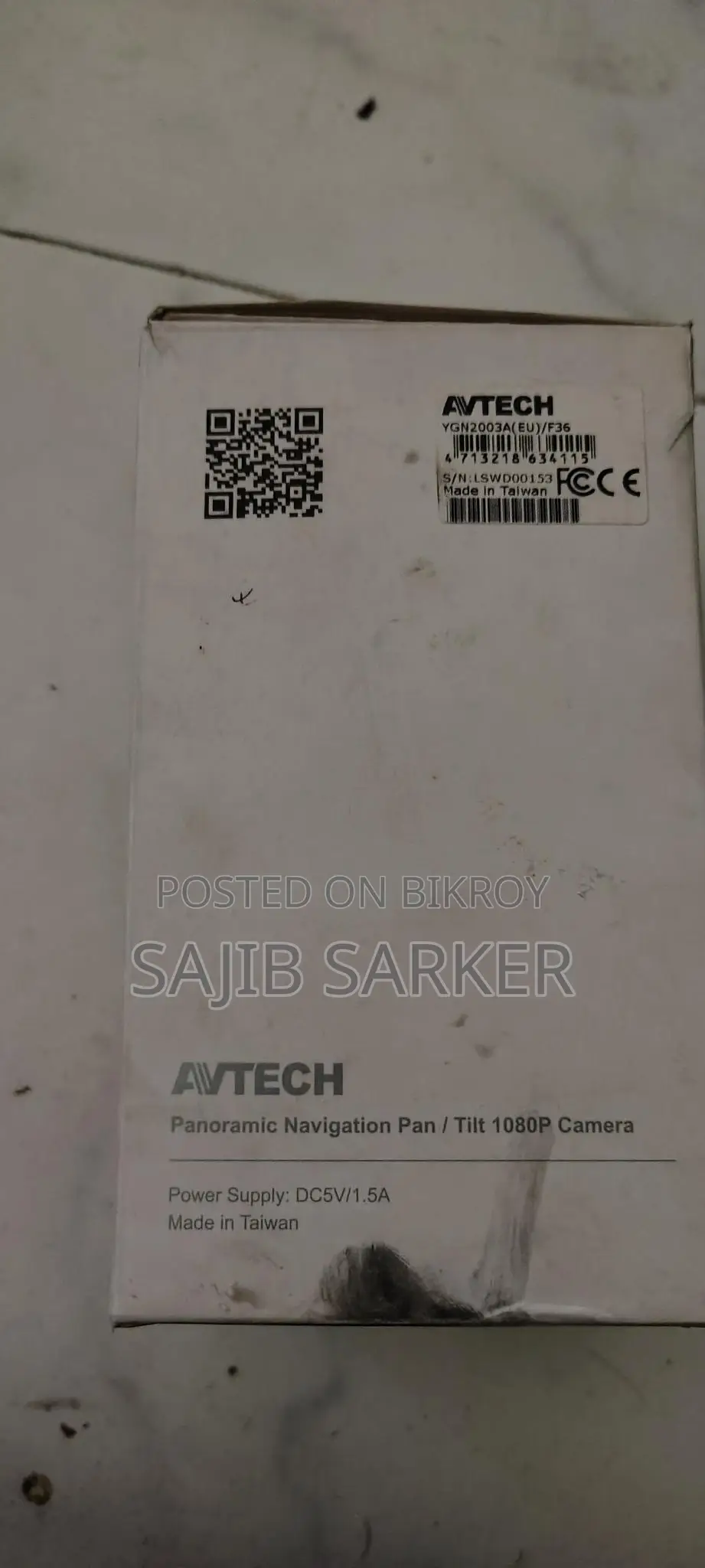 Avtech YGN2003A প্যানোরামিক নেভিগেশন 2MP ওয়্যারলেস আইপি ক্যামেরা