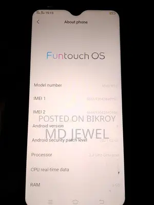 Vivo Y17 RAM 6GB - ROM 128 (Used)