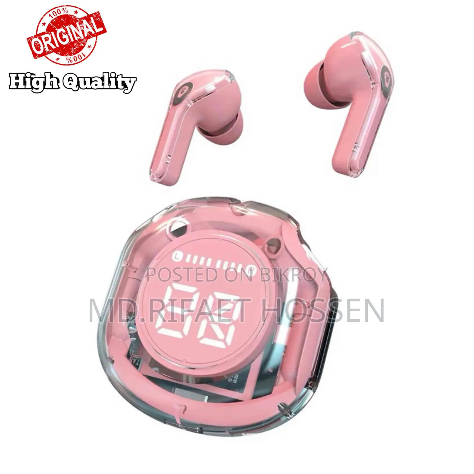 Ultrapods Pro TWS Earbud Bluetooth Earbuds with Transparent Display
