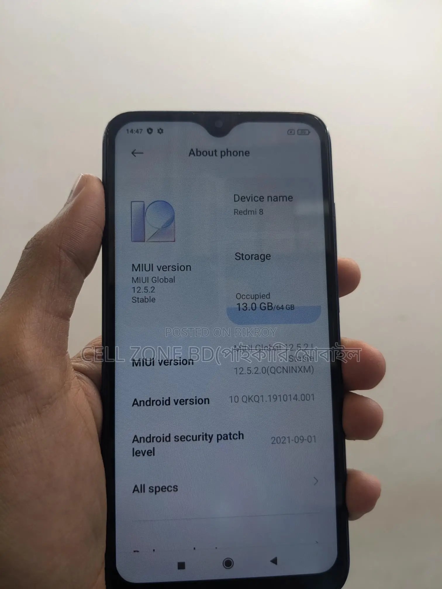 Xiaomi Redmi 8 4/64 (Used)