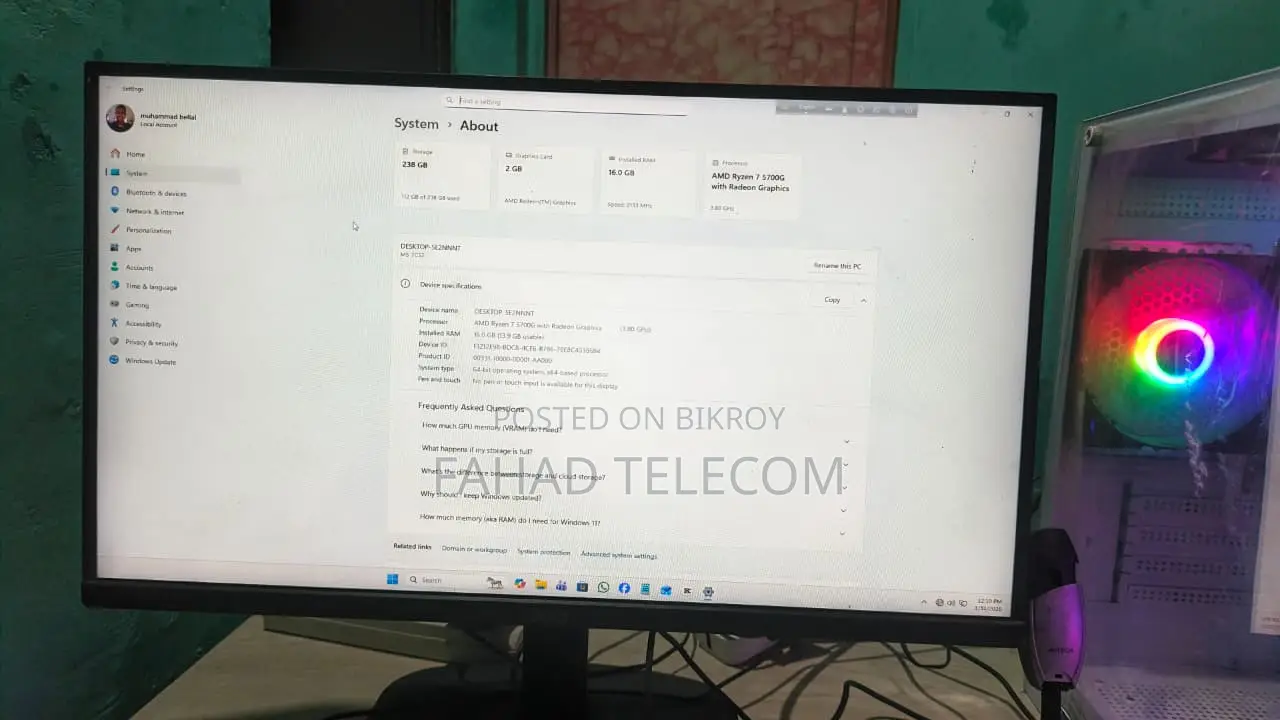 Desktop PC for Sale