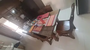 6-Chair Glass Top Dining Table
