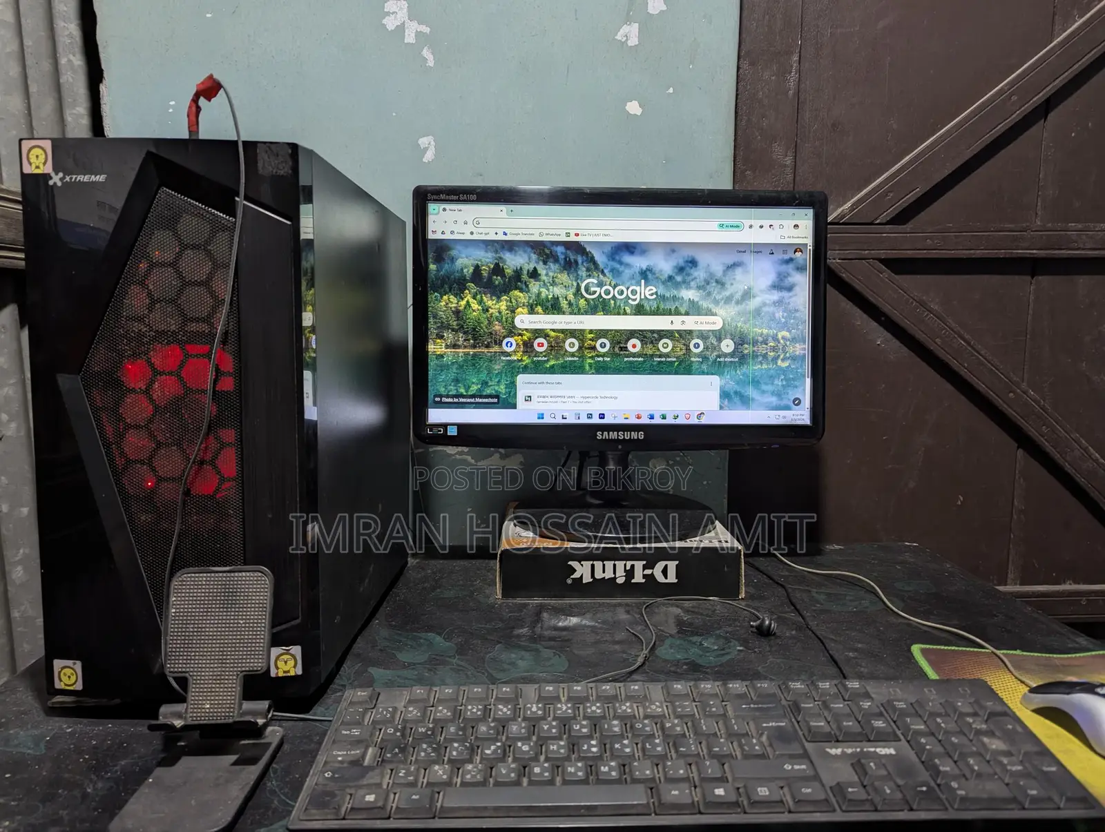 Full PC Ryzen 5 3400g With 16GB RAM