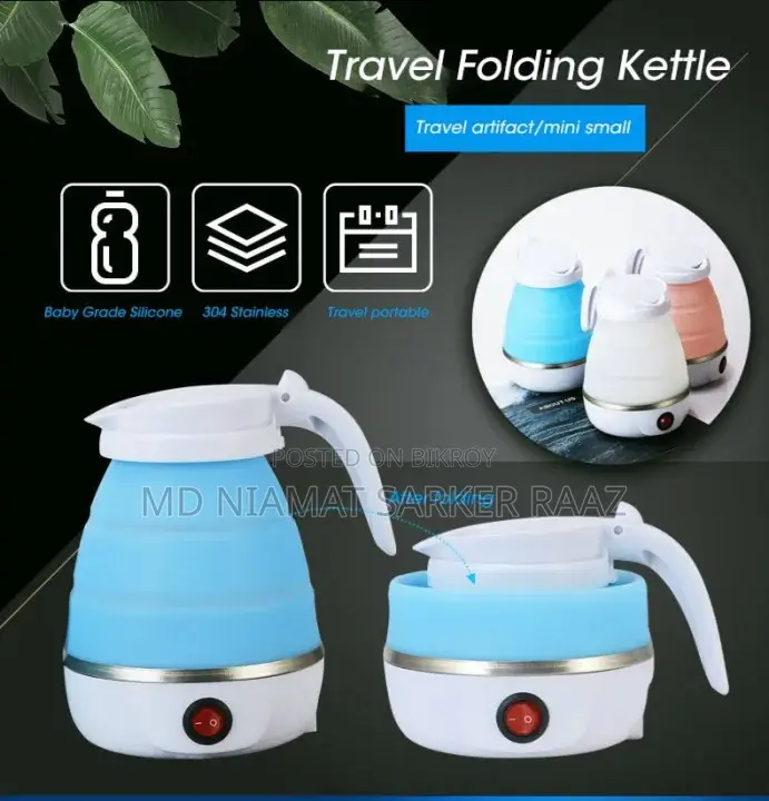 Portable Electric Folding Travel Kettle 0.6l
