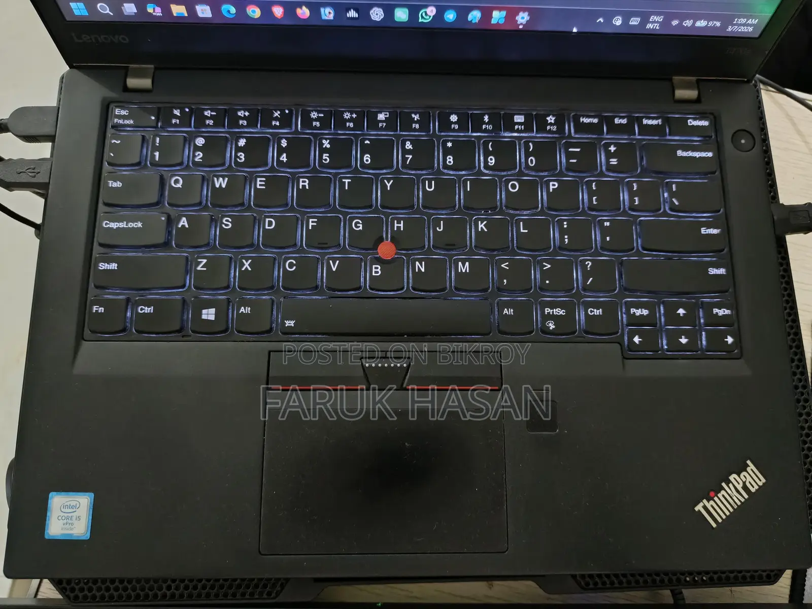 Lenovo Thinkpad T470s i5, 6th Gen (12/256GB)