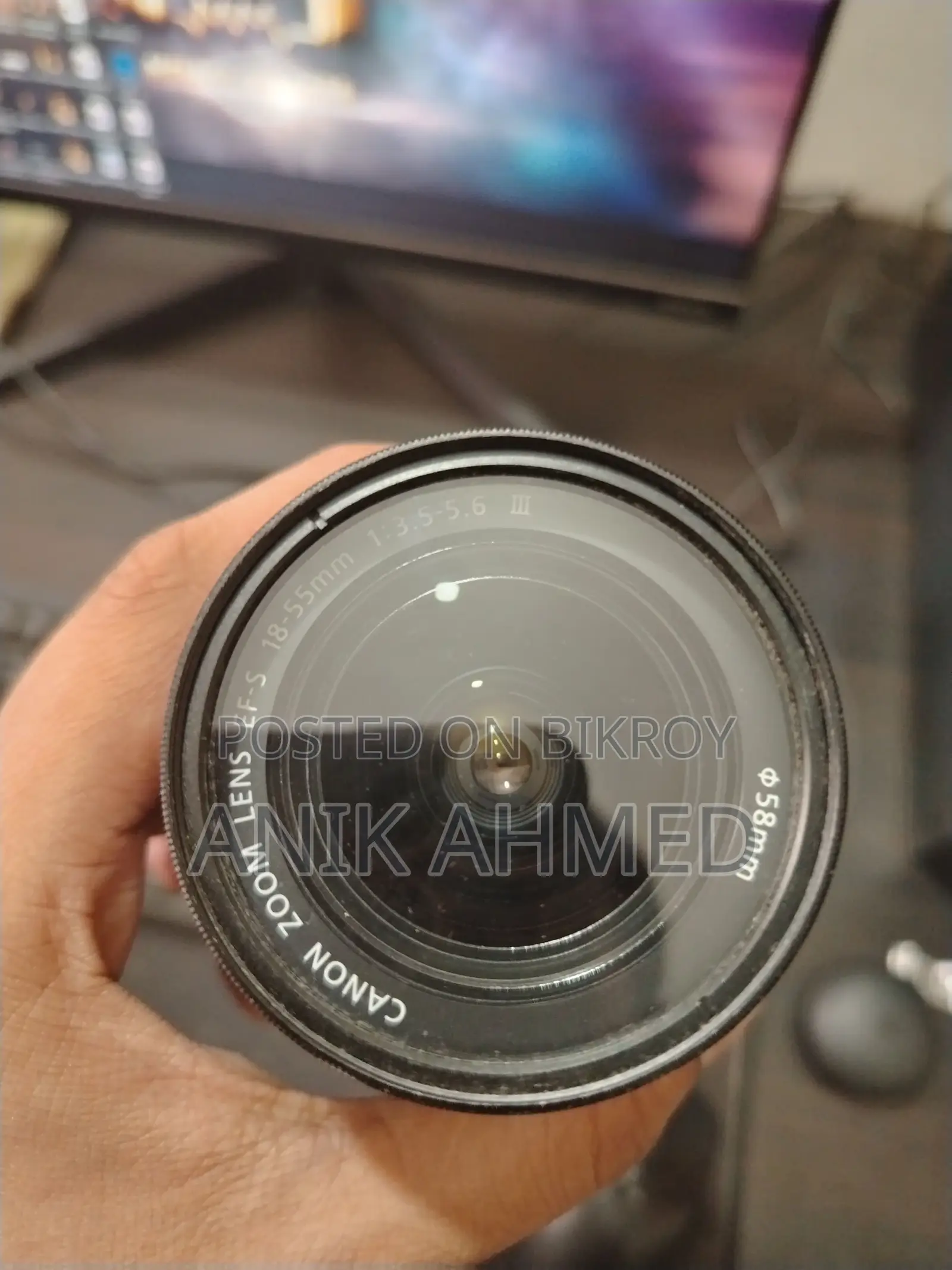Canon EFS Mount 18-55mm Kit Lens with UV Filter
