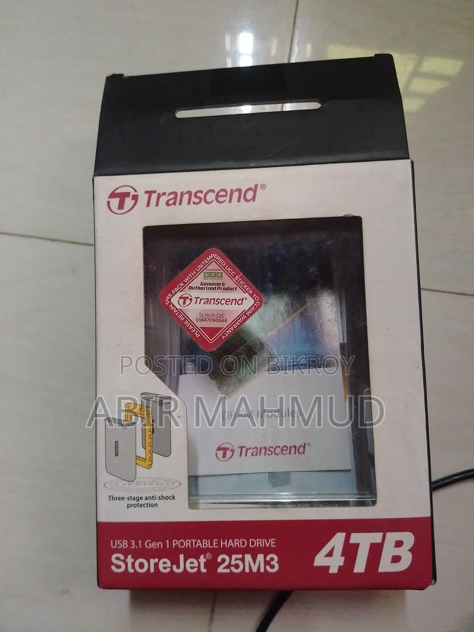 Transcend Storejet 25m3 External Hard Drive (original)