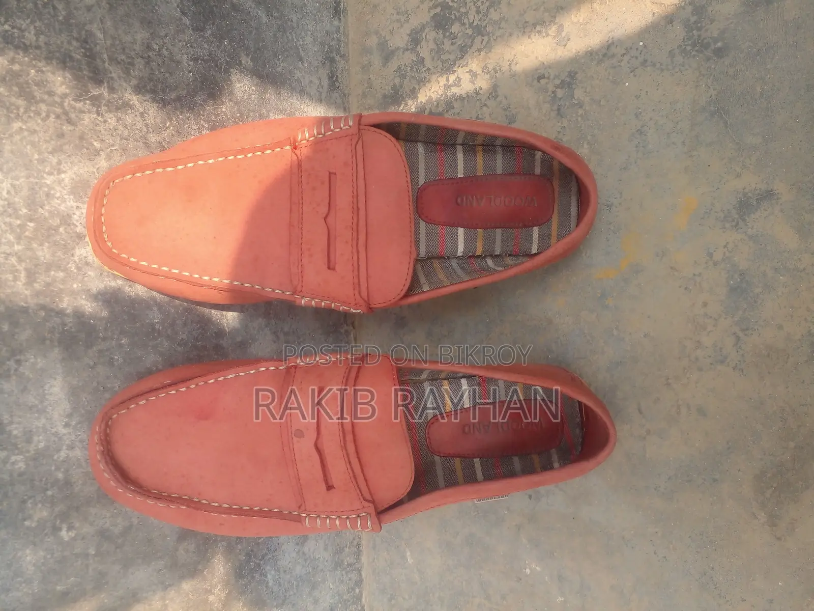 Original Woodland Shoe Maroon Color Loafer Size 42