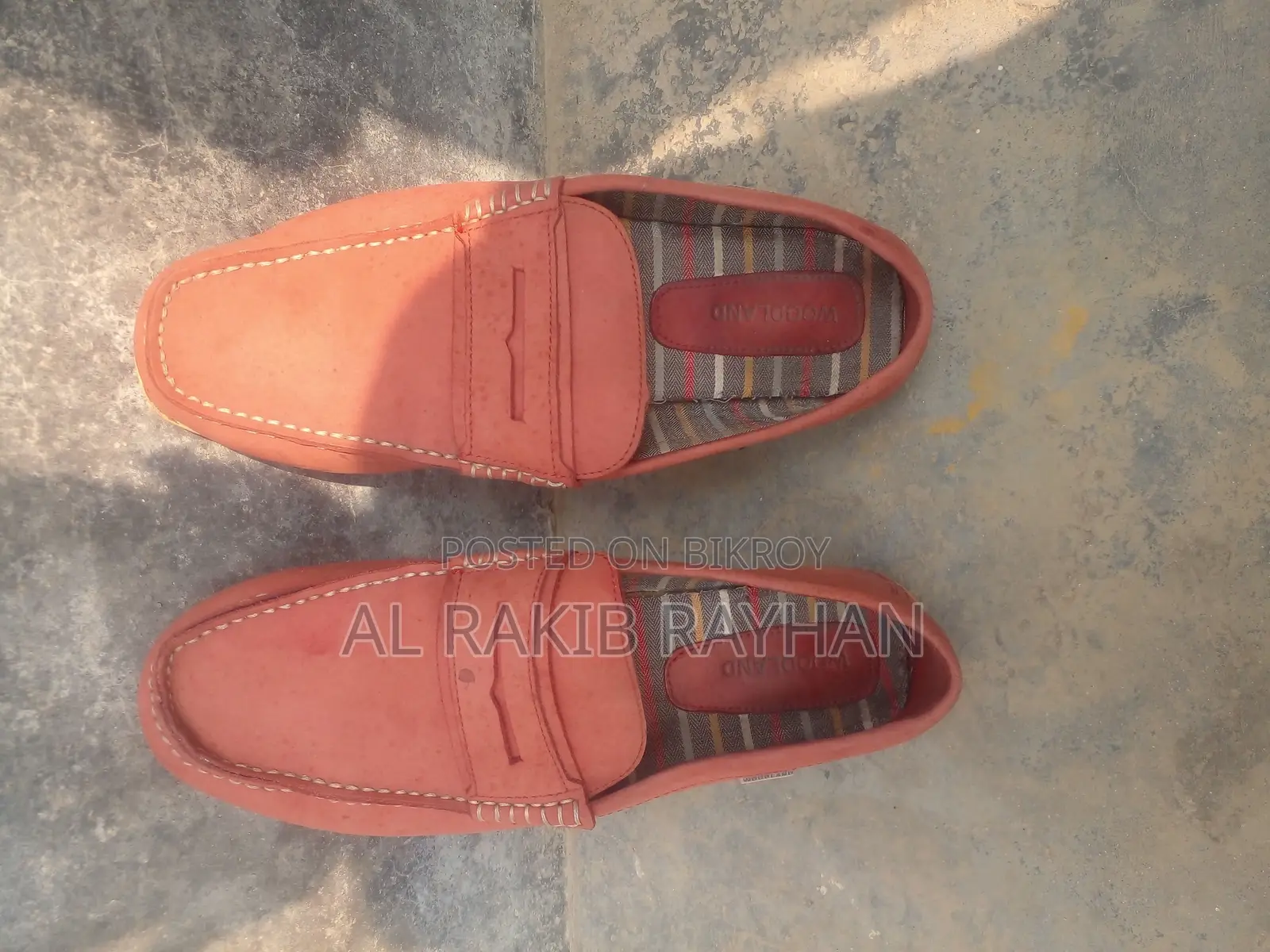 Original Woodland Shoe Maroon Color Loafer Size 42