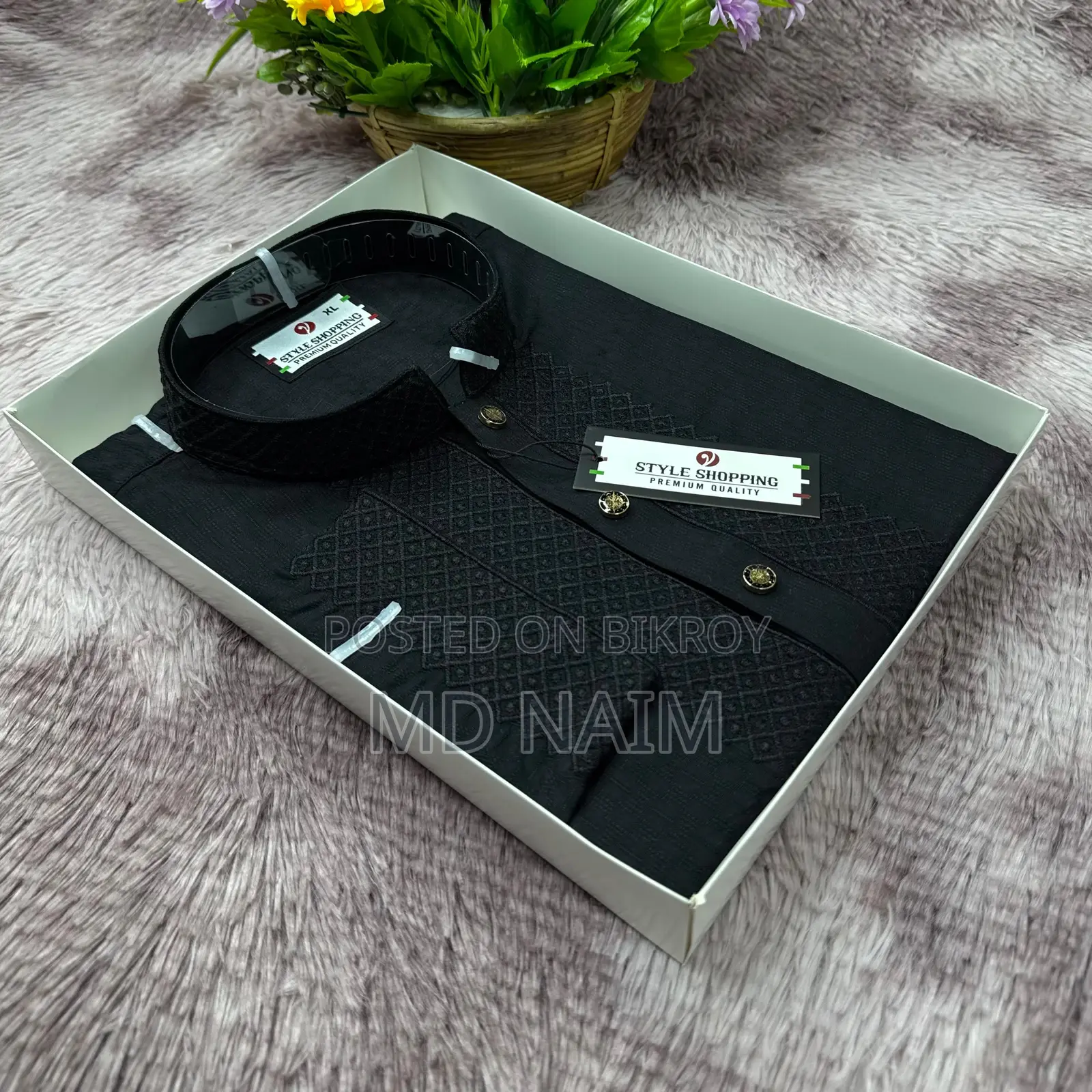 Eid Panjabi with Full Cotton Embroidery