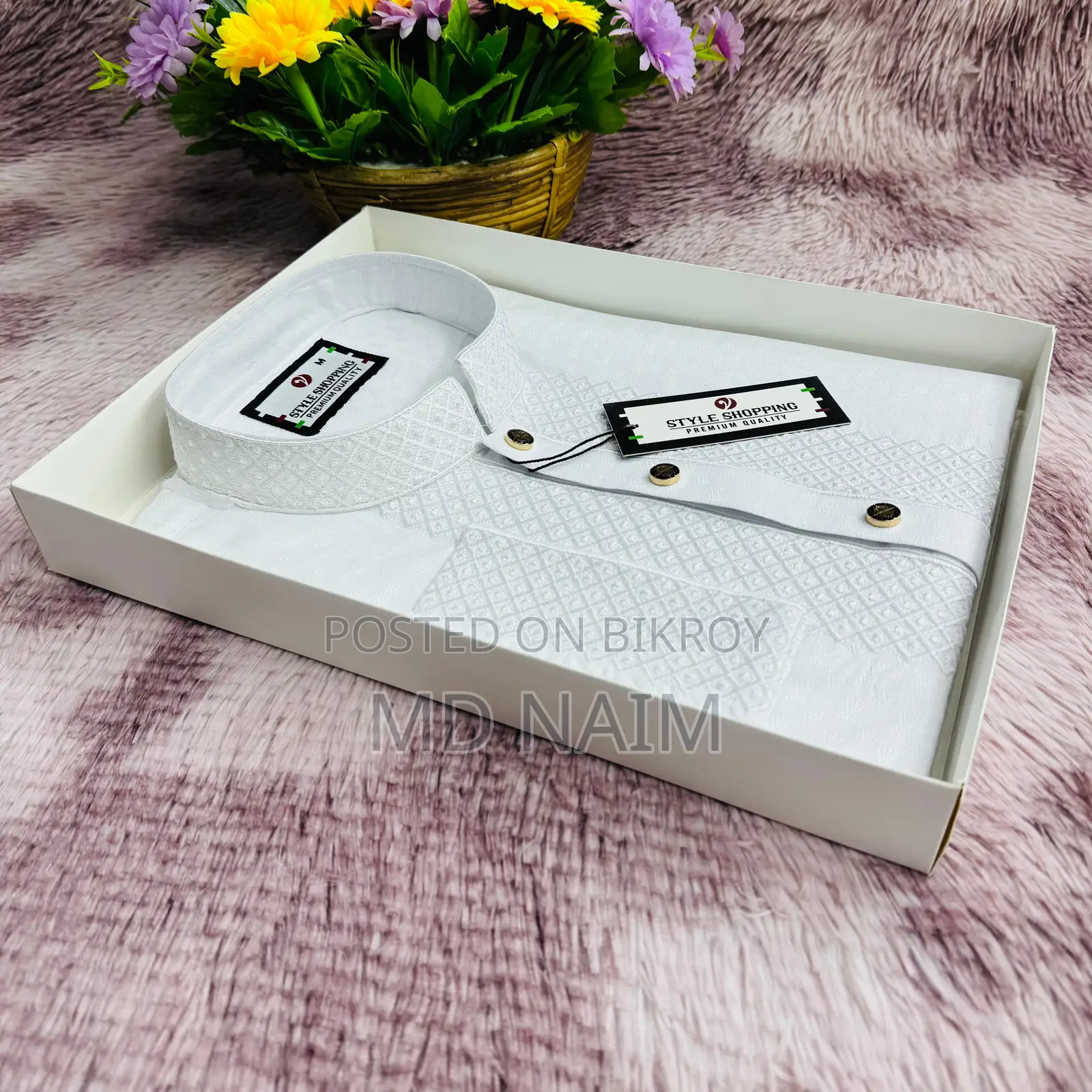 Eid Panjabi with Full Cotton Embroidery