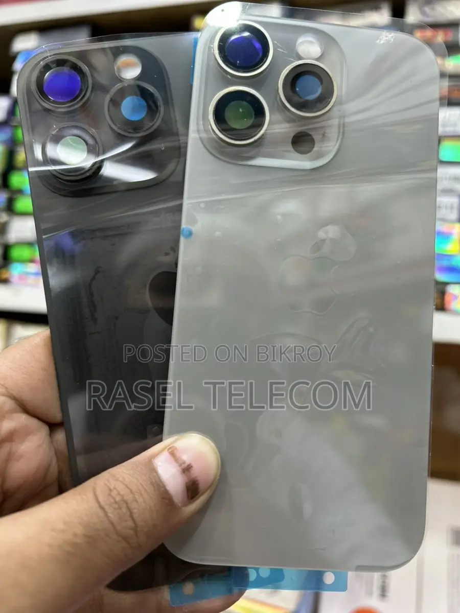 iPhone 16 Pro অরিজিনাল ব্যাক গ্লাস / প্যানেল (গোল্ড, হোয়াইট, ব্ল্যাক)