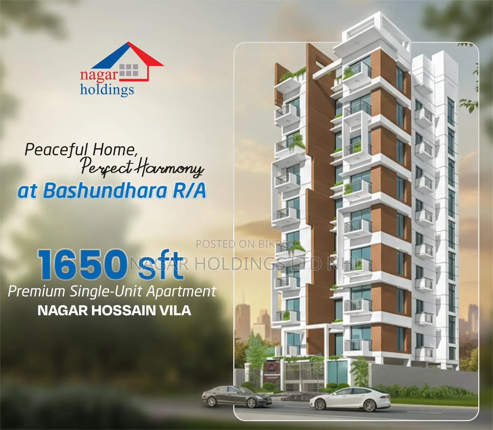Grab This Nice 1650 Sft Single-Unit Apartment @ Bashundhara