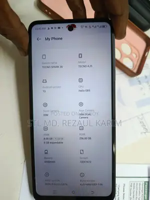 Tecno Spark 20 Pro+ খুব ভাল আছে (Used)