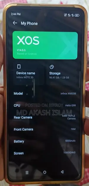Infinix Note 30 8+8/128 (Used)