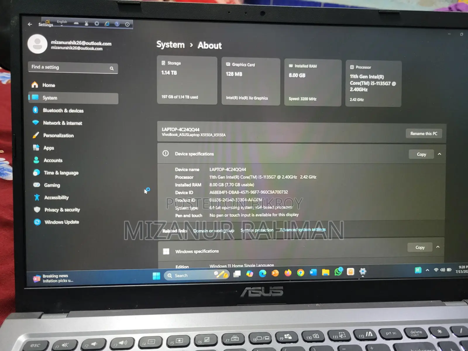 Asus Vivobook X515 Ea