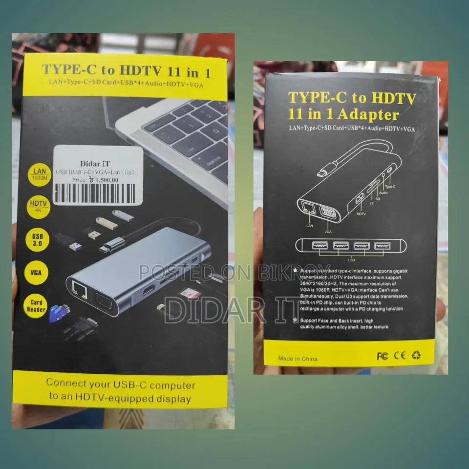 🔌 Solve All Your Laptop Problems! 11-in-1 Type-C Hub 🚀