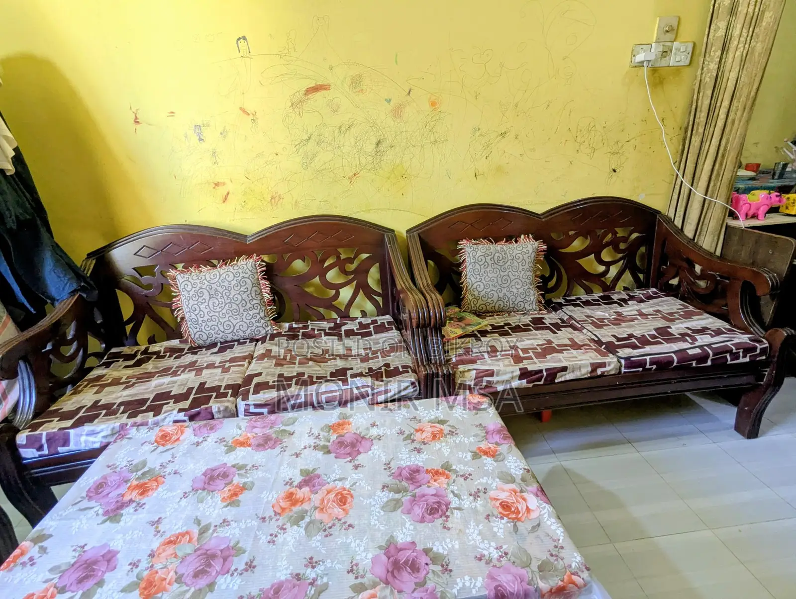 Malaysian Wood Sofa