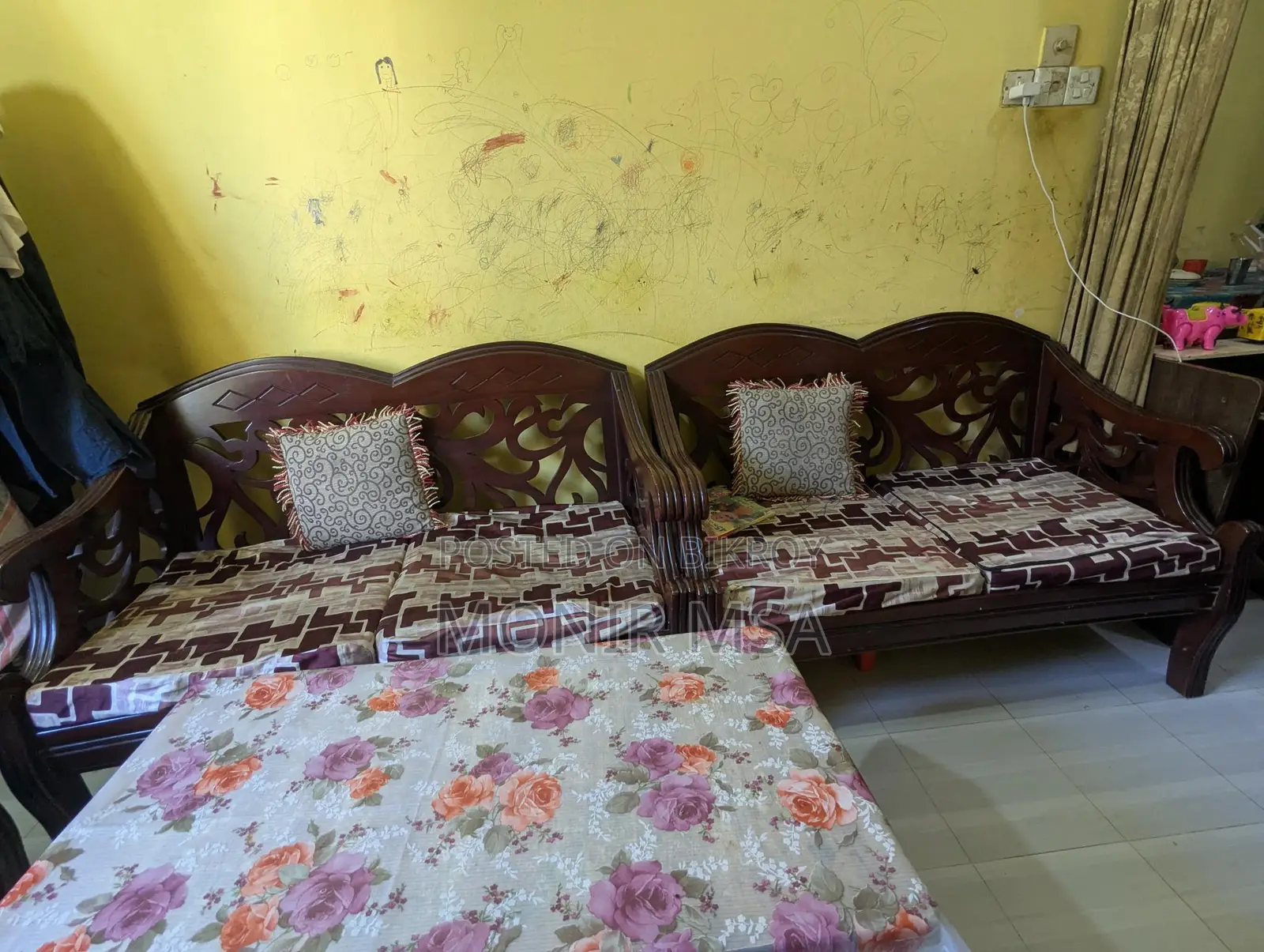 Malaysian Wood Sofa