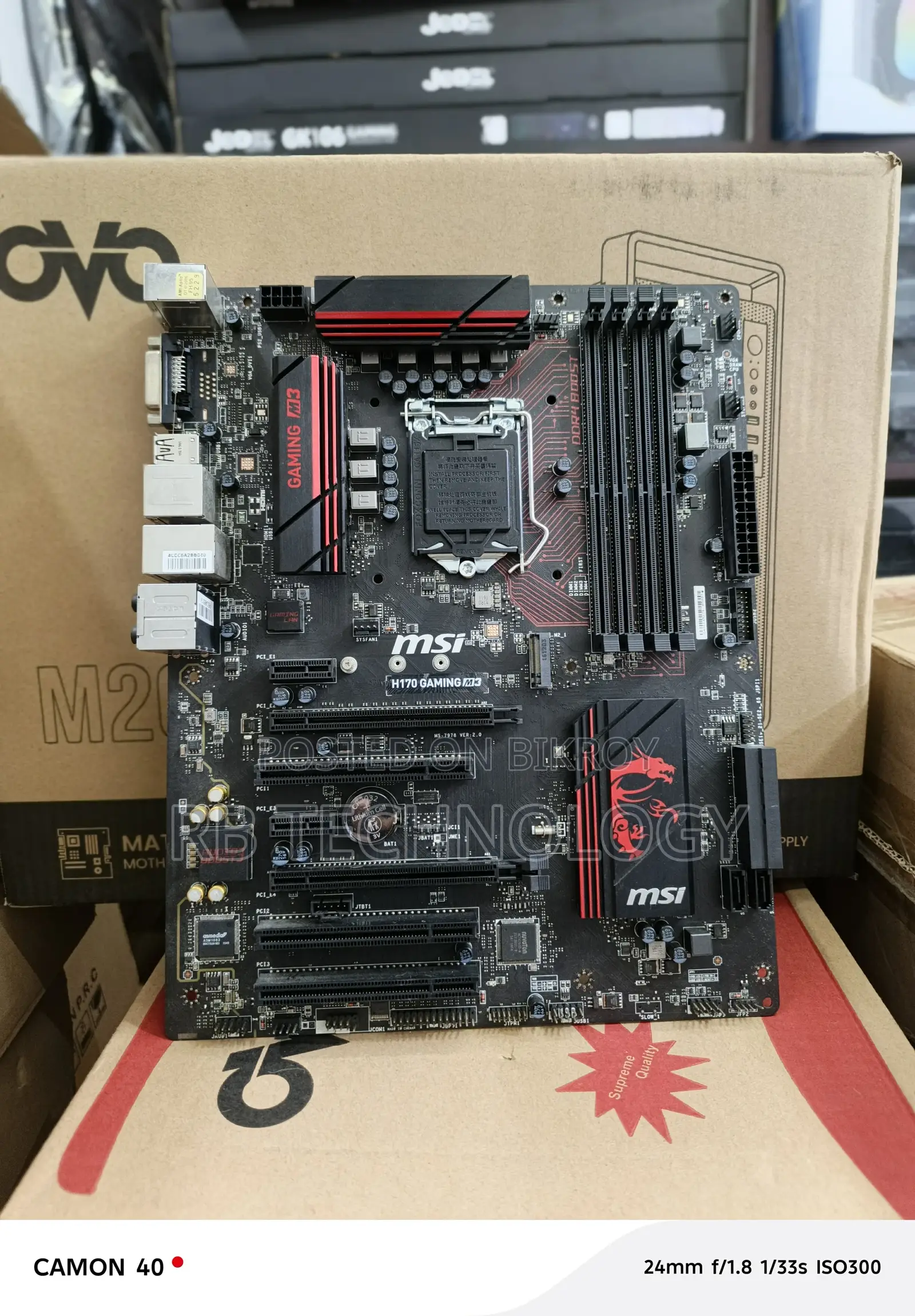 MSI H170 Gaming m3 Motherboard Socket LGA1151