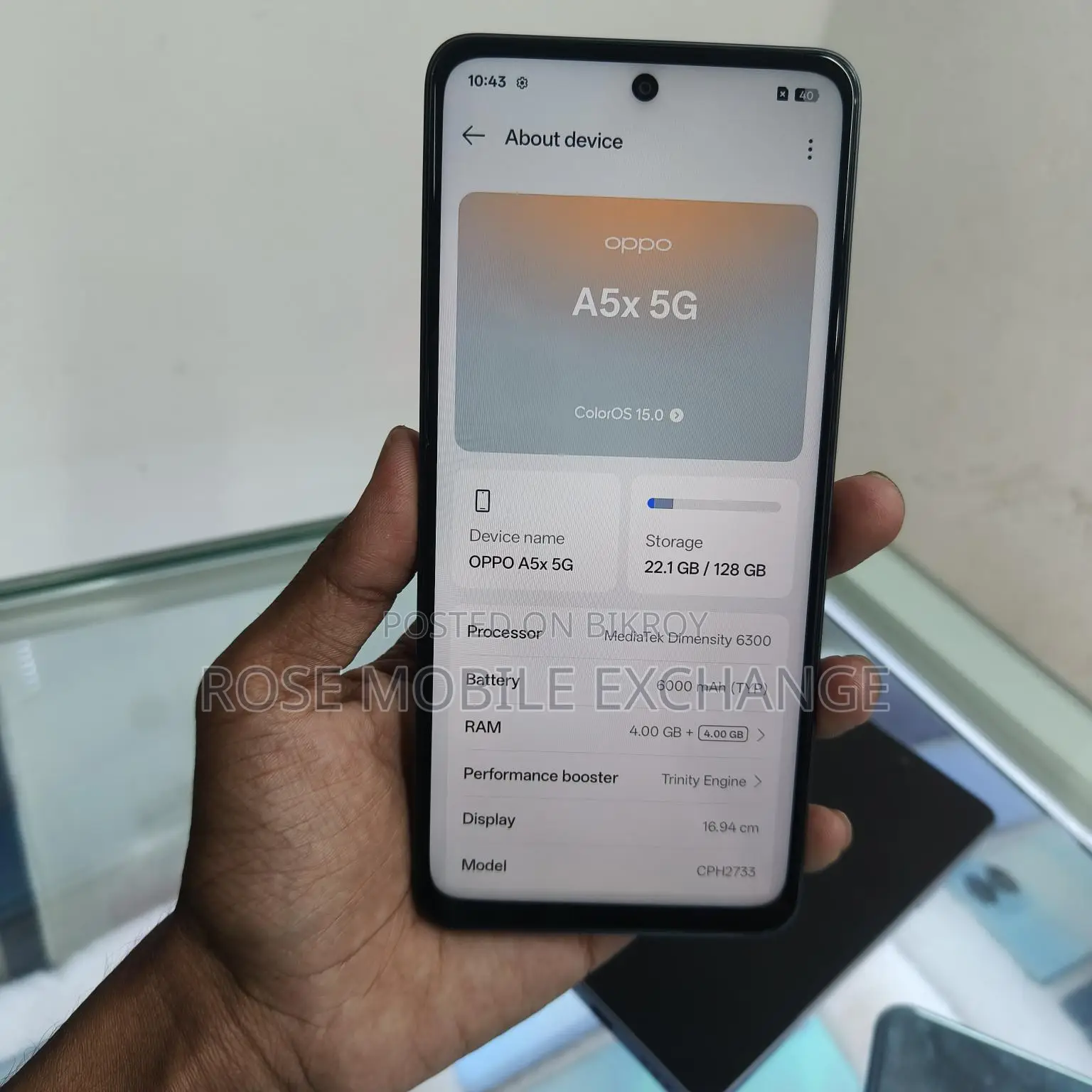 OPPO a5x 6/128 5g (Used)