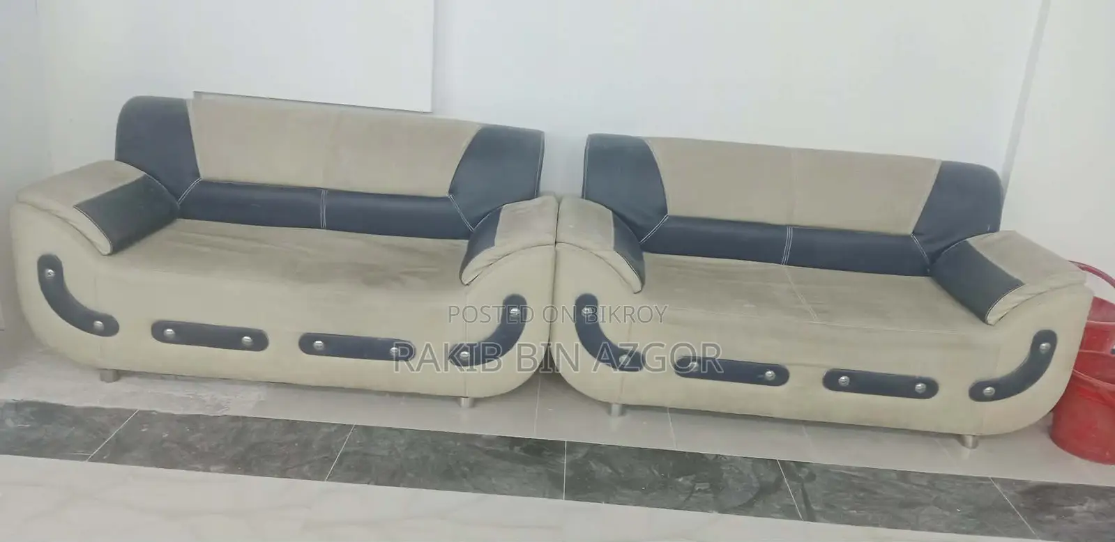 Used six-seater sofa and cover for sale.