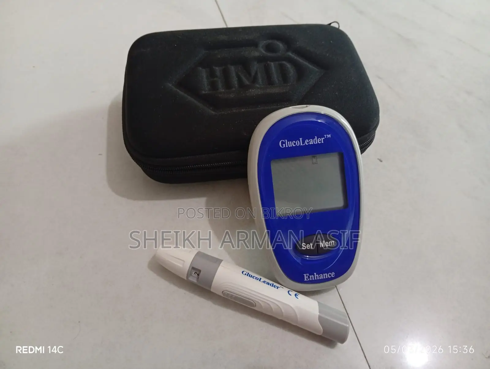 Glucoleader Blood Sugar Tester Diabetes Machine