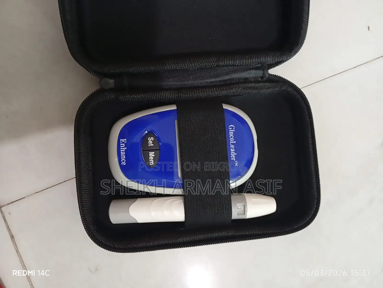 Glucoleader Blood Sugar Tester Diabetes Machine