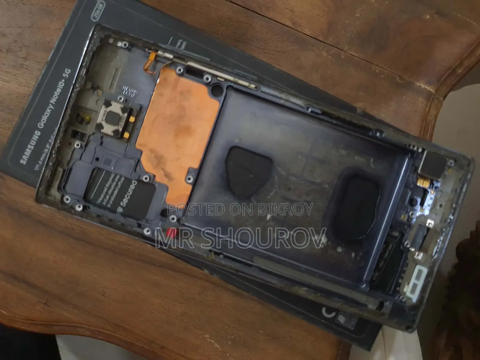 Samsung Note 10+ Back Shell, Battery, and S Pen